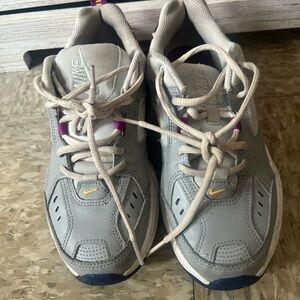 Nike Kids Gray and Yellow Sneakers